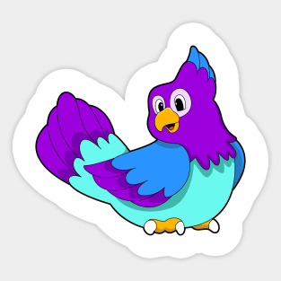 Parrot blue Sticker